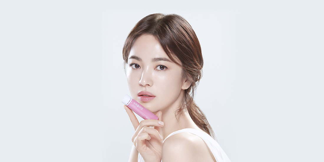 바이탈뷰티, 브랜드 모델로 배우 송혜교 발탁 홍보 기사 이미지입니다.