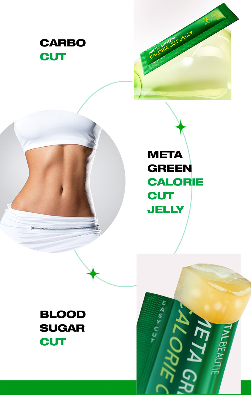 CARBO CUT, METAGREEN CALORIE CUT JELLY, BLOOD SUGAR CUT - 바이탈뷰티 메타그린 칼로리컷 젤리