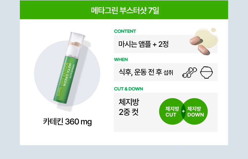 바이탈뷰티 메타그린 부스터샷 7일